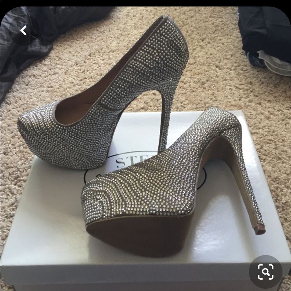 Steve Madden Rhinestone platform heels